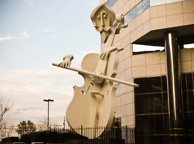 bizarre classical music statues