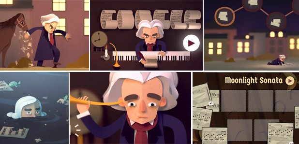 Beethoven Google Doodle