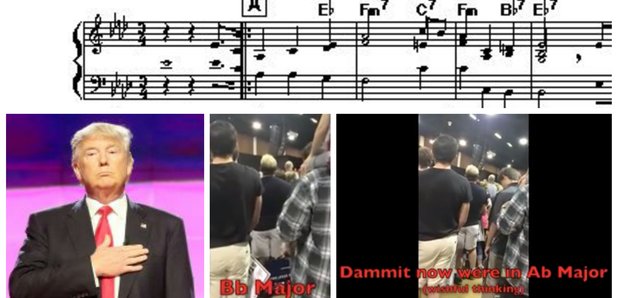 Donald Trump national anthem